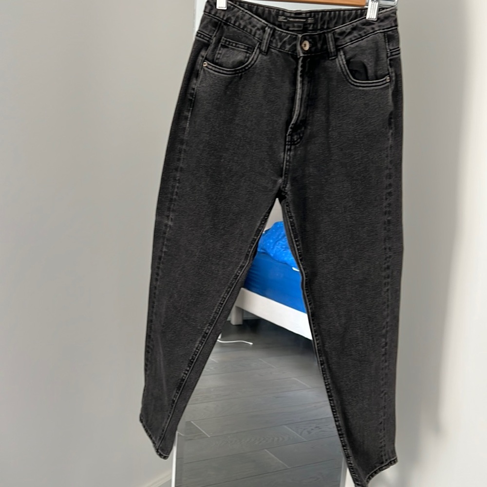 Zara black mom jeans